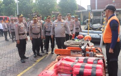 Ratusan Personel TNI-Polri Gelar Apel Kesiagaan Hadapi Potensi Bencana