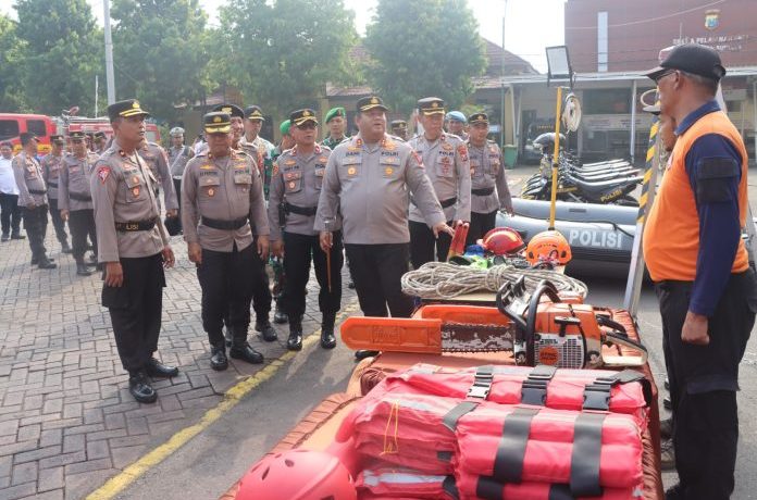 Ratusan Personel TNI-Polri Gelar Apel Kesiagaan Hadapi Potensi Bencana