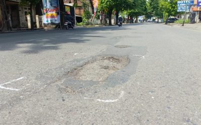 Biang Kecelakaan, Jalanan Ibu Kota Bangil Mulai Berlubang