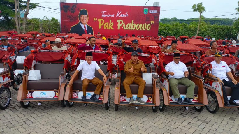 Becak Listrik Presiden Prabowo Didistribusikan Di Kabupaten Pasuruan