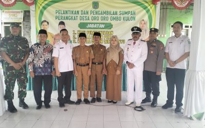 Desa Rombo Kulon Lantik Tiga Perangkat Desa