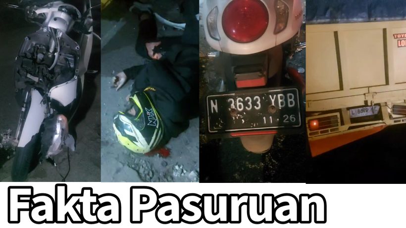 Diduga Mengantuk, Pemotor Asal Lumajang Tabrak Truk Parkir