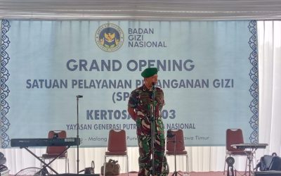Grand Opening Satuan Pelayanan Penanganan Gizi, Dandim 0819 Tekankan Sinergi dan Kualitas