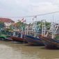 Kapal nelayan yang terparkir di pelabuhan Kota Pasuruan