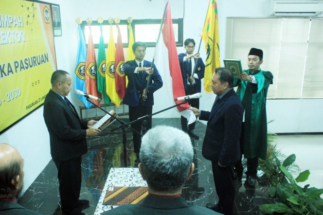 
					Suasana pengambilan sumpah dan pelantikan rektor Universitas Merdeka Pasuruan