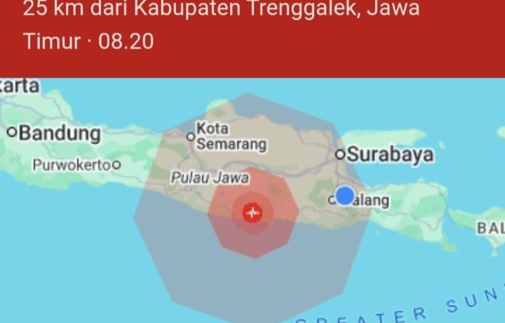 Gempa Bumi Pacitan Terasa Hingga Pasuruan, Warga Mengira Getaran Biasa