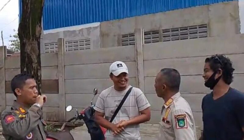 Satpol PP Hentikan Aktivitas Pengurukan Lahan Secara Ilegal