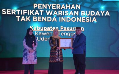 Pemkab Pasuruan Terima Sertifikat Warisan Budaya Tak Benda Indonesia Dari Kementerian