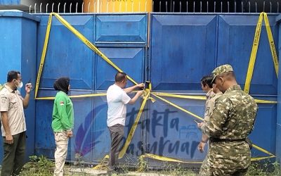 Tabrak Perbup, Satpol PP Kabupaten Pasuruan Buka Segel Perusahaan Diduga Tak Berijin