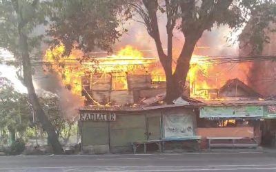 Diduga Korsleting Listrik, Warung dan Rumah Warga Gempol Ludes Terbakar