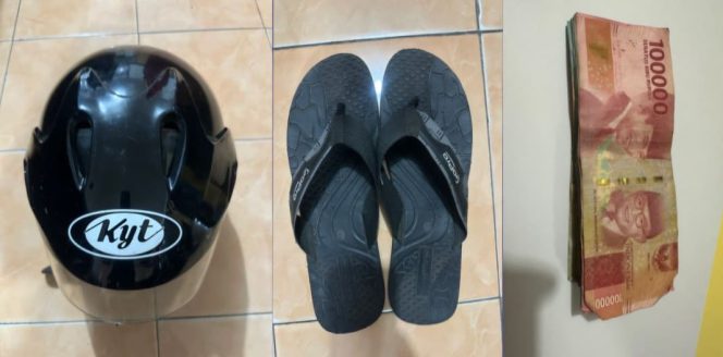 
					Barang bukti yang berhasil diamankan oleh petugas