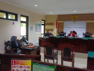 Suasana sidang di Pengadilan Negeri Bangil