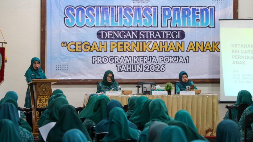 Hadapi Era Digital, Ketua TP PKK Kota Pasuruan Tekankan Peran Orang Tua Cegah Perkawinan Dini