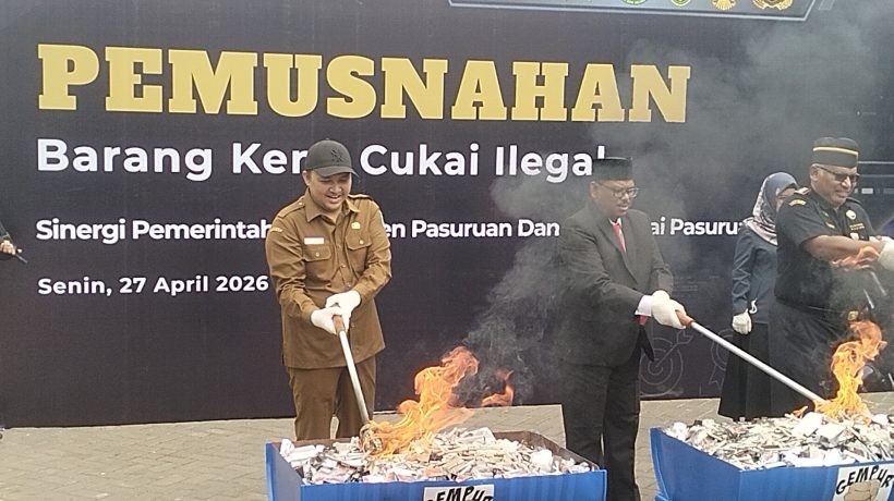 Pemkab Pasuruan Sinergi Bersama Bea Cukai Musnahkan Barang Kena Cukai Senilai Rp 6.3 Milyar