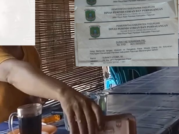 Pungut Puluhan Juta, Oknum Paguyupan PKL Pasar Chenghoo Pandaan Dilaporkan Polisi
