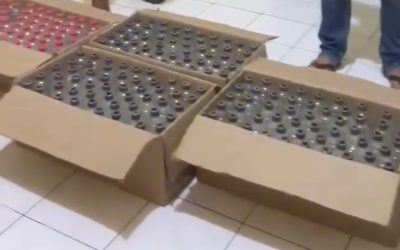 Polsek Purworejo Amankan Penjual Arak Bali Ilegal, 255 Botol Disita