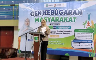 KORMI dan Dinkes Kabupaten Pasuruan Gelar Cek Kebugaran Masyarakat Dukung GERMAS