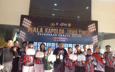 Kontingen Karate Polres Pasuruan Borong Lima Medali Kejuaraan HUT Bhayangkara ke-80