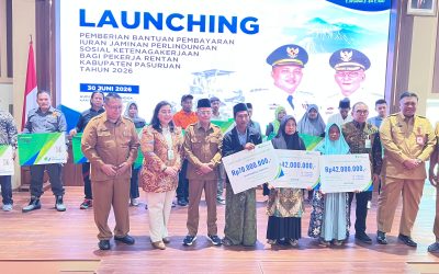 Pemkab Pasuruan dan BPJS Ketenagakerjaan Luncurkan Jaminan Sosial untuk 33.500 Pekerja Rentan