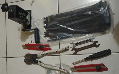 Curi Kabel Tower Pemancar, Tiga Pelaku Dibekuk Beserta Barang Bukti