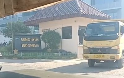 Pabrik Sung Hyun Indonesia Diduga Jual Tanah Urug. 600 Ribu Per Dump Truk