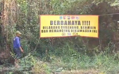 Pasca Insiden Remaja Tewas Tenggelam, Pemdes Kepulungan Pasang Banner Larangan di Cuban Gede