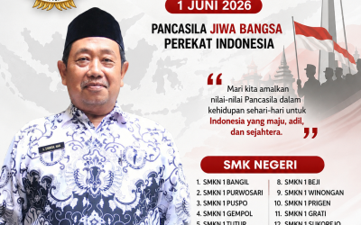 Ketua MKKS Se-Kabupaten Pasuruan Mengucapkan Selamat Hari Lahir Pancasila 1 Juni 2026