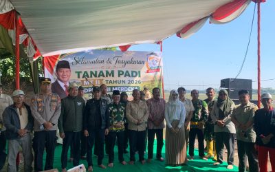 Tanam Padi Serentak di Beji, Pertahankan Swasembada Pangan