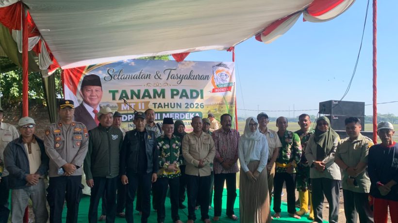 Tanam Padi Serentak di Beji, Pertahankan Swasembada Pangan