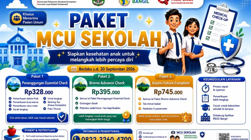 RSUD Bangil Hadirkan MCU Bagi Pelajar Jelang Masuk Sekolah