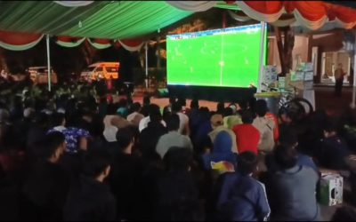 Pemkab Pasuruan Gelar Nobar Piala Dunia Sekaligus Bagikan Hadiah Untuk Warga