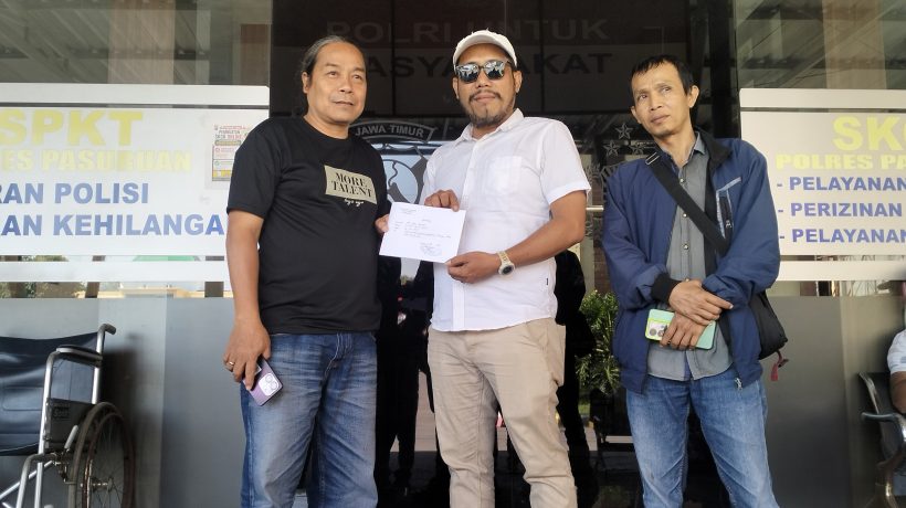 LSM Cakra Berdaulat Laporkan Dugaan Penyimpangan Pengelolaan Keuangan Pasar Desa Randupitu ke Polres Pasuruan