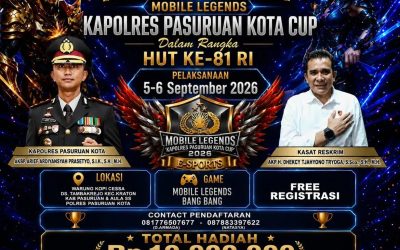 Kapolres Pasuruan Kota Cup 2026 Gelar Turnamen Mobile Legends
