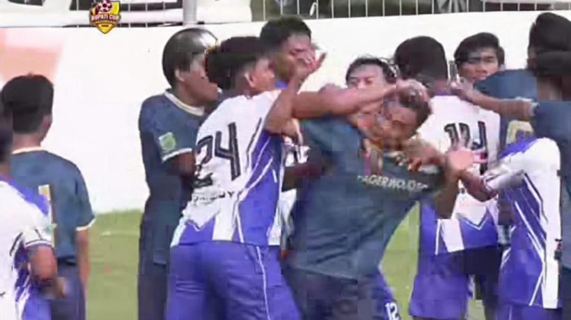 Pasuruan Super League Tercoreng, Aksi Baku Hantam Pemain di Laga Gempol vs Wonorejo Memanas