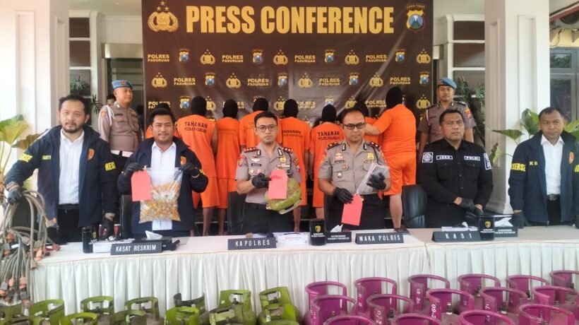 Polres Pasuruan Tetapkan 8 Tersangka Kasus Suntik LPG Subsidi, Keuntungan Diduga Tembus Rp 1 Miliar