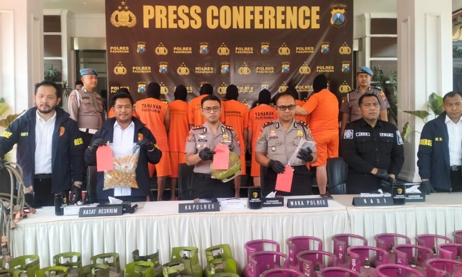 Polres Pasuruan Tetapkan 8 Tersangka Kasus Suntik LPG Subsidi, Keuntungan Diduga Tembus Rp 1 Miliar