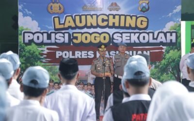 Polri Peduli Pendidikan, Kapolres Pasuruan Launching Polisi Jogo Sekolah di MAN 1 Pasuruan