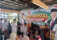 Gerindra Pasuruan Tanam 1.000 Pohon dan Santuni 20 Anak Yatim di Purwodadi