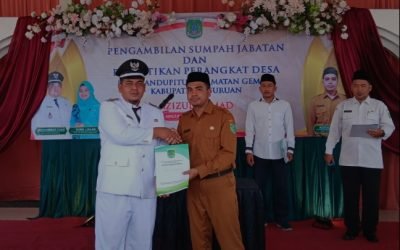 Desa Randipitu Gelar Pelantikan Kepala Dusun. Optimalkan Pelayanan Publik