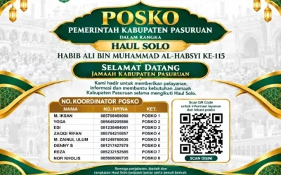 Pemkab Pasuruan Dirikan 8 Posko Pelayanan di Haul ke-115 Habib Ali Al-Habsyi Solo, Siapkan 3 Ambulans Gratis